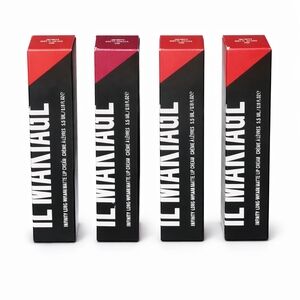 IL MAKIAGE Lipstick Set — Red and Plum Boxed Shades